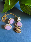 Delicate Kundan pendant sets