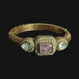 Intricate filigree design with Doublet and kundan bracelet