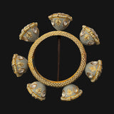 Stunning pacheli kada with meenakari accent