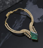 Stunning CZ Hasli set with Doublet pendant