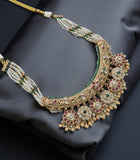 Intricate hasli design heritage set on pearls