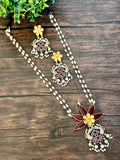 Long dual tone pendant set