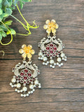 Long dual tone pendant set