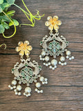 Long dual tone pendant set
