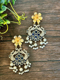 Long dual tone pendant set