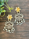 Long dual tone pendant set
