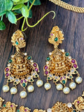 Stunning Godess Lakshmi set with peacocks