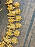 Stunning Goddess Lakshmi set with matching earrings