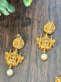 Stunning Goddess Lakshmi set with matching earrings