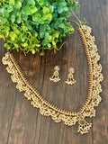 Delicate long guttu set with Flower motif