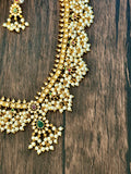 Delicate long guttu set with Flower motif