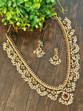 Delicate long guttu set with Flower motif