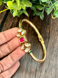 Delicate Bikaneri Kundan kada bracelet