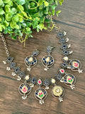 Fusion German Silver necklace with round dangling