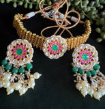 Stunning Pachi choker with over sized studs