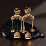 Statement peacock lightweight jhumka