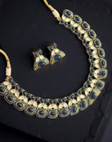 Beautiful delicate Meenakari kundan necklace