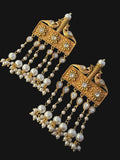 Light weight copper earrings with Pearl danglers