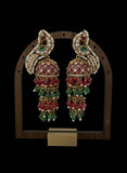 Stunning Peacock multi Jhumka
