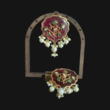 Stunning Inlay pendant set on delicate hasli chain