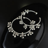 Thin twisted gungroo silver bangles