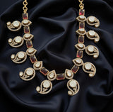 Stunning set in mango design with mossanaite stones