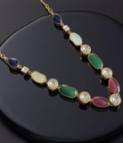 Delicate copper based set with stones