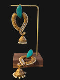 Stunning Turquoise Mango Jhumka