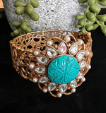 Copper base delicate bracelet kada