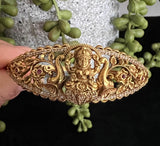 Dainty temple bracelet with Goddess Lakshmi