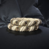 Shakha Pola bangle pairs with german silver accent