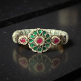 Stunning carved stone bangle with GS fusion