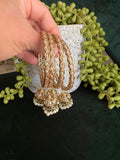 Set of 4  Polki Jhumka bangles