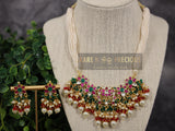 Clusters of pachi pcs on pearl mala