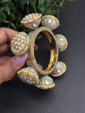 Stunning pacheli kada with meenakari accent