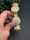Stunning pacheli kada with meenakari accent