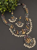 Statement german silver dual tone set