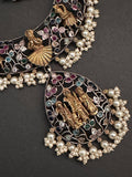 Statement german silver dual tone set