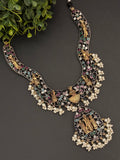 Statement german silver dual tone set
