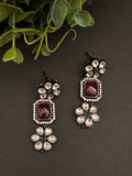 Red beads kundan victorian mala