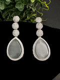 Stunning CZ earrings with big stones