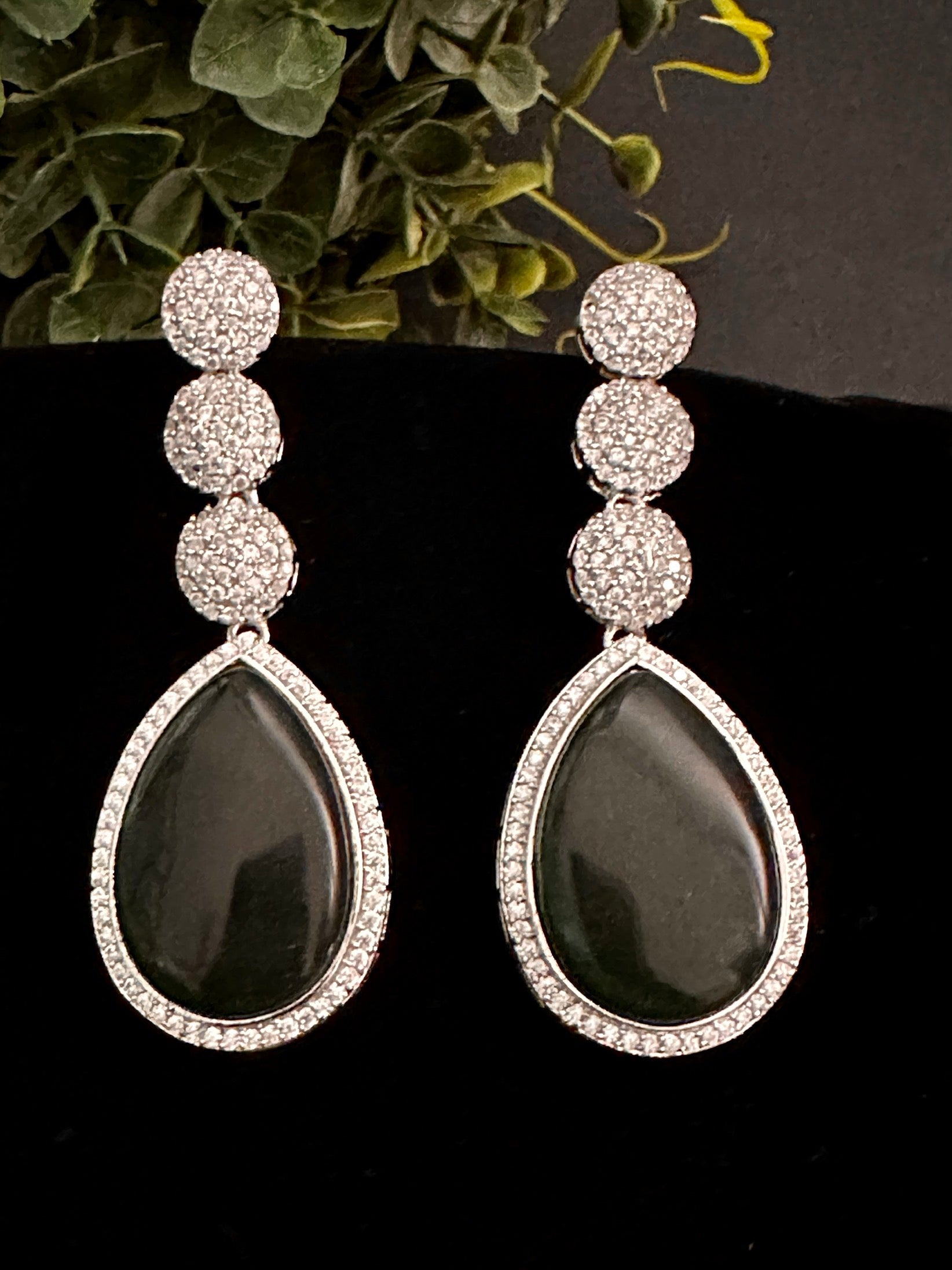 Stunning CZ earrings with big stones – RaRe N Precious