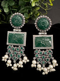 Amrapali Inspired GS earrings with carved stones