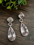 Tear drop doublet stones earrings