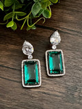 Rectangular medium length Doublet earrings