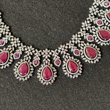 Beautiful vic polish CZ necklace set