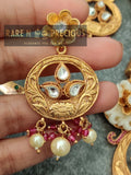 Golden hasli with ivory carving