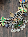 Fusion dual tone silver look alike with pachi accents