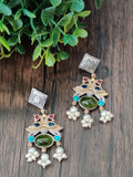 Fusion dual tone silver look alike with pachi accents