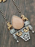 Dual tone GS pendant with Sphinx accent